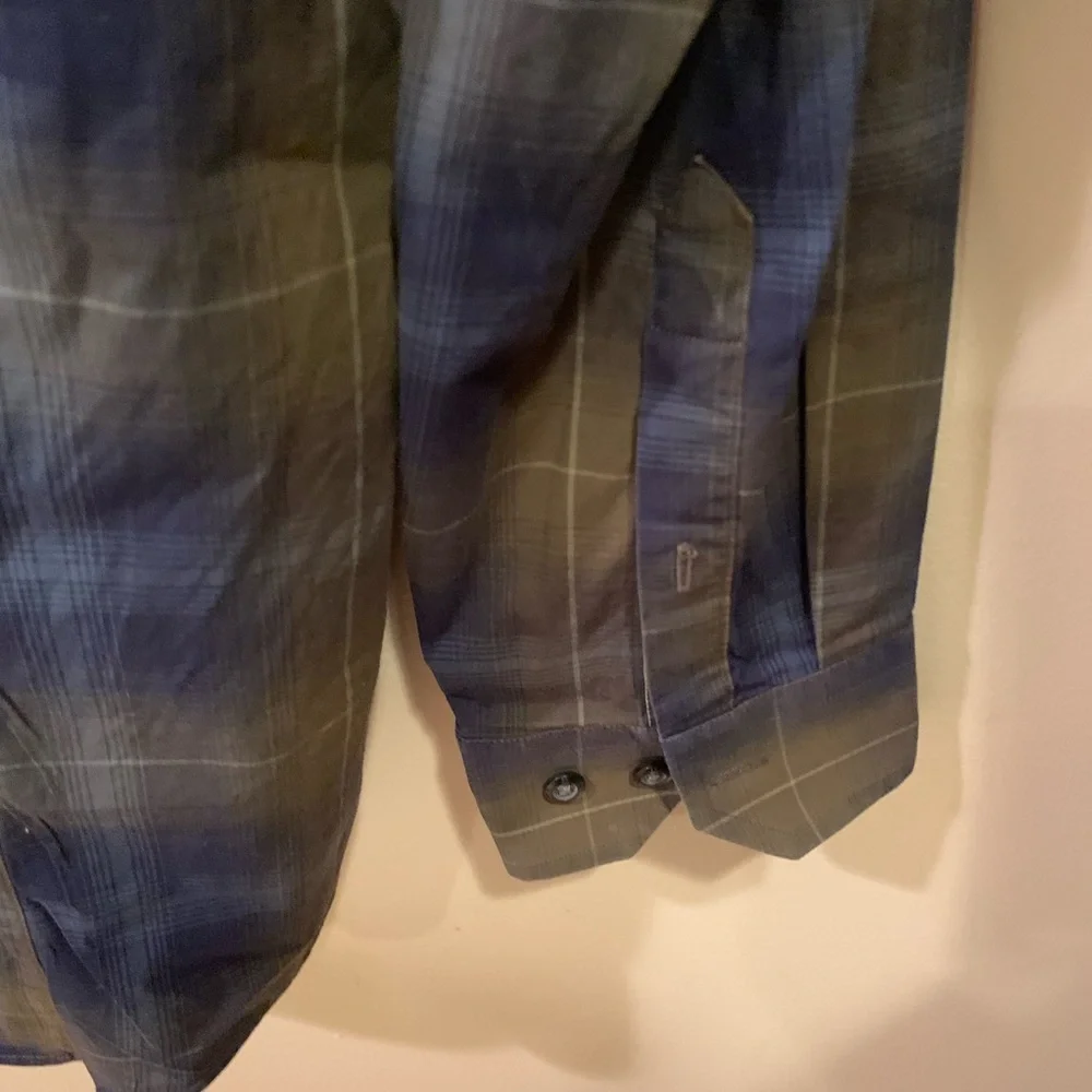 Banana Republic Slim Fit Plaid Button-Up Dress Shirt
